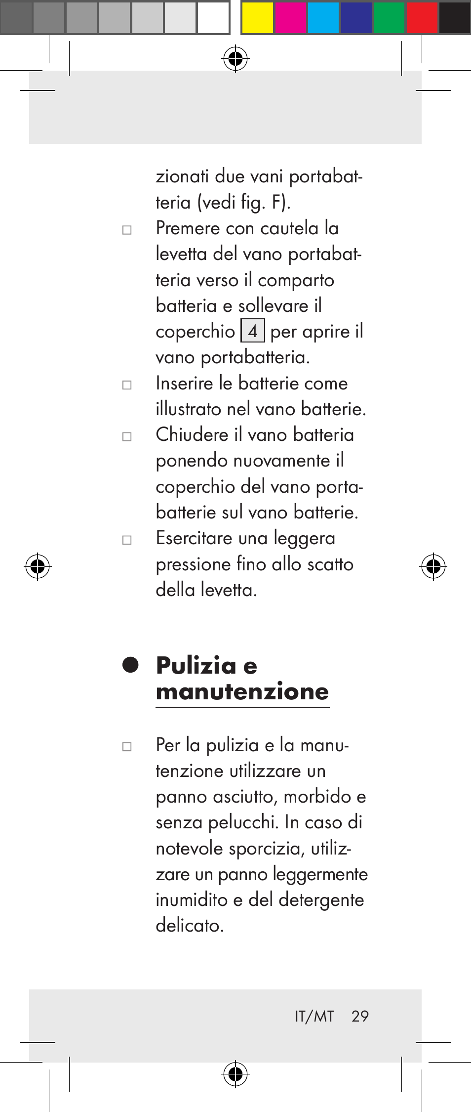 Pulizia e manutenzione | Livarno Z31237A Z31237B User Manual | Page 29 / 71