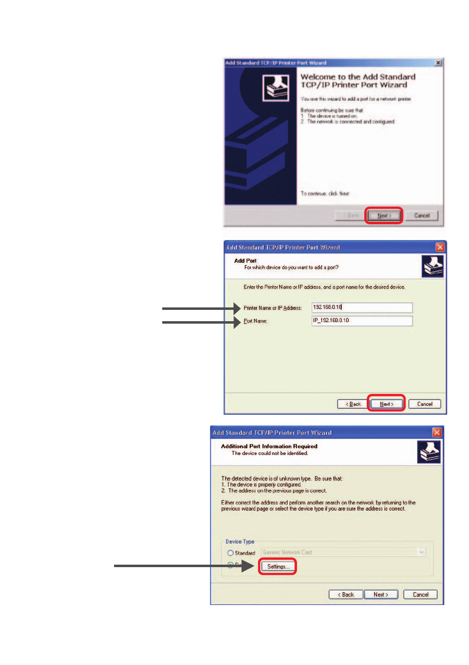 Tcp/ip printing for windows 2000 (continued) | D-Link DP-G310 User Manual | Page 45 / 88