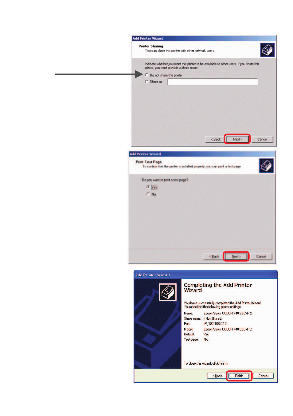 Tcp/ip printing for windows 2000 (continued) | D-Link DP-G310 User Manual | Page 48 / 88