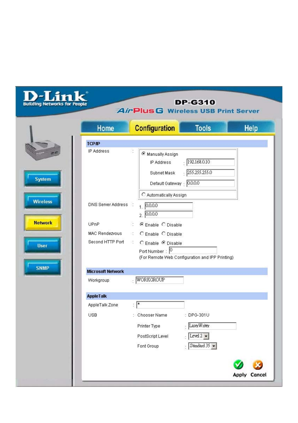 Tcp/ip printing for windows 98se/me (continued) | D-Link DP-G310 User Manual | Page 52 / 88