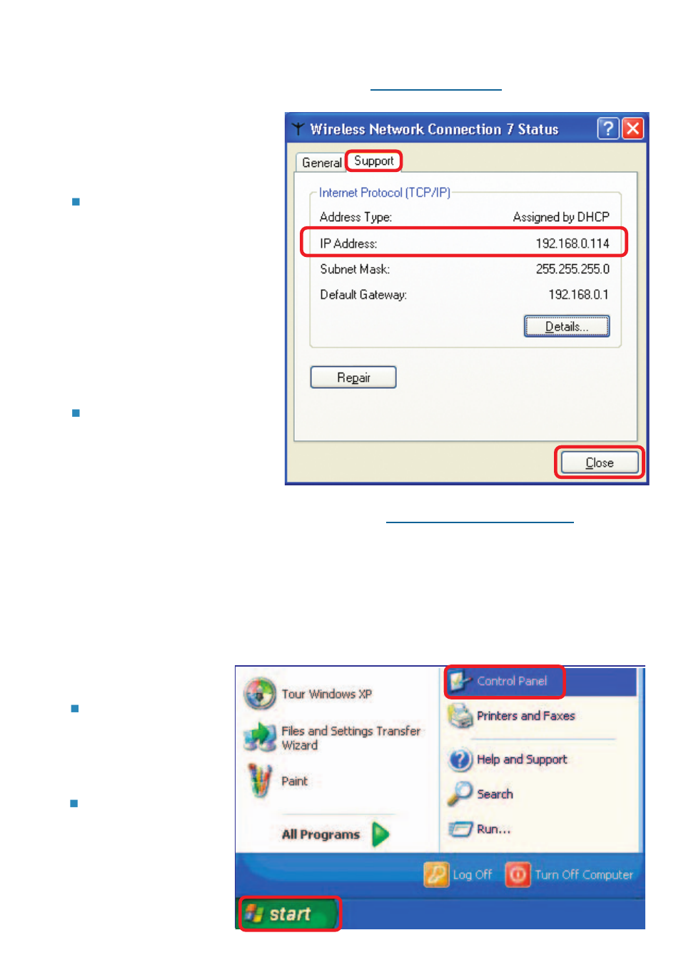 Networking basics (continued), How to find your ip address in windows xp, Assigning a static ip address in windows xp/2000 | D-Link DP-G310 User Manual | Page 79 / 88