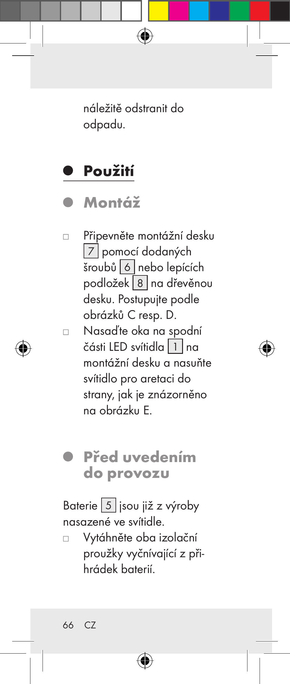 Použití montáž, Před uvedením do provozu | Livarno Z31237A Z31237B User Manual | Page 66 / 98