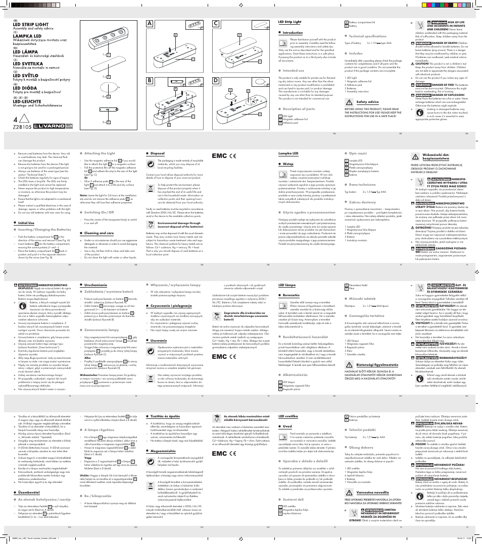 Livarno Z28105 User Manual | 2 pages