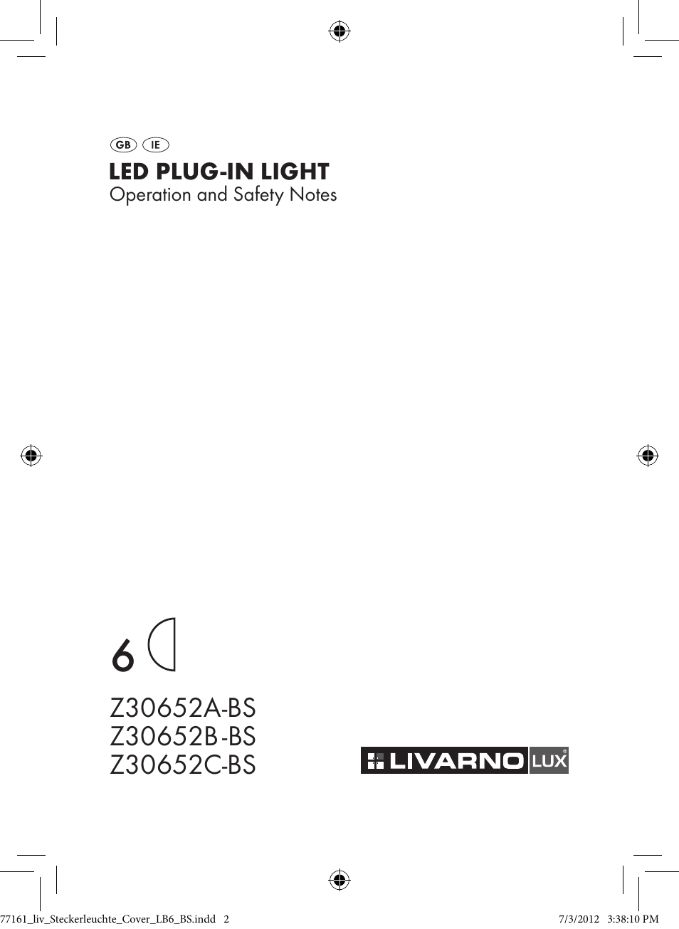 Livarno Z30652A-BS Z30652B -BS Z30652C-BS User Manual | 12 pages