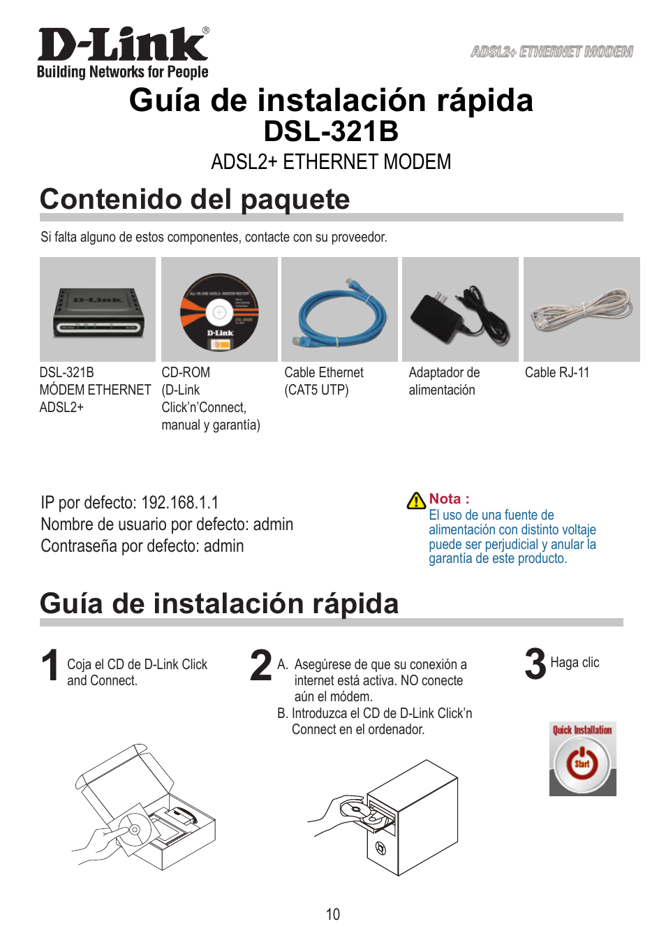 D-Link DSL-321B User Manual | Page 10 / 40