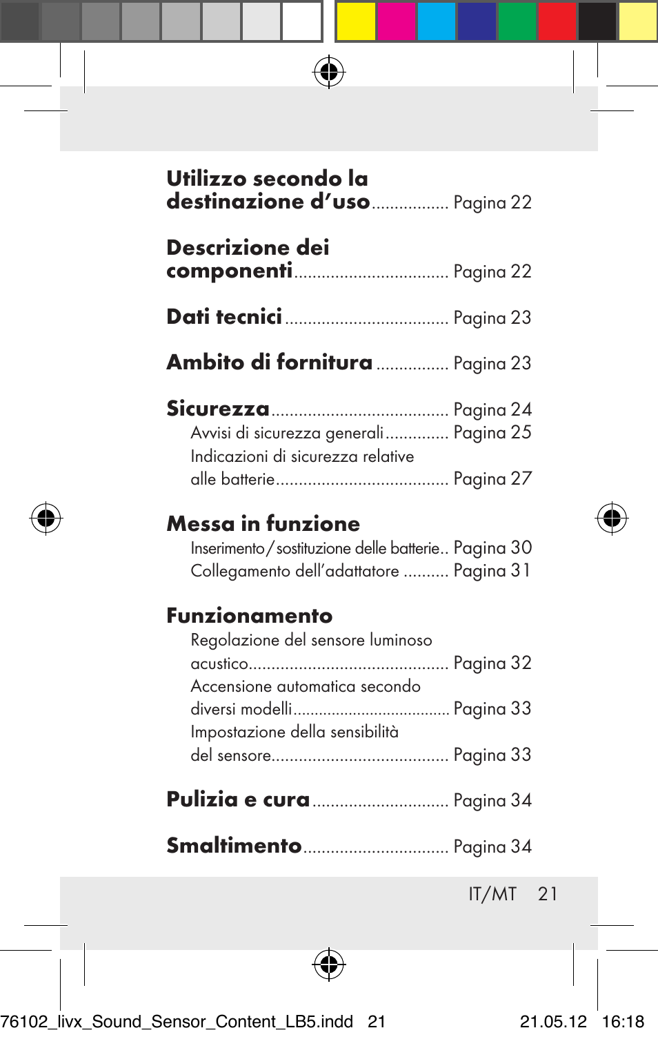 Livarno Z30425A Z30425B User Manual | Page 21 / 84