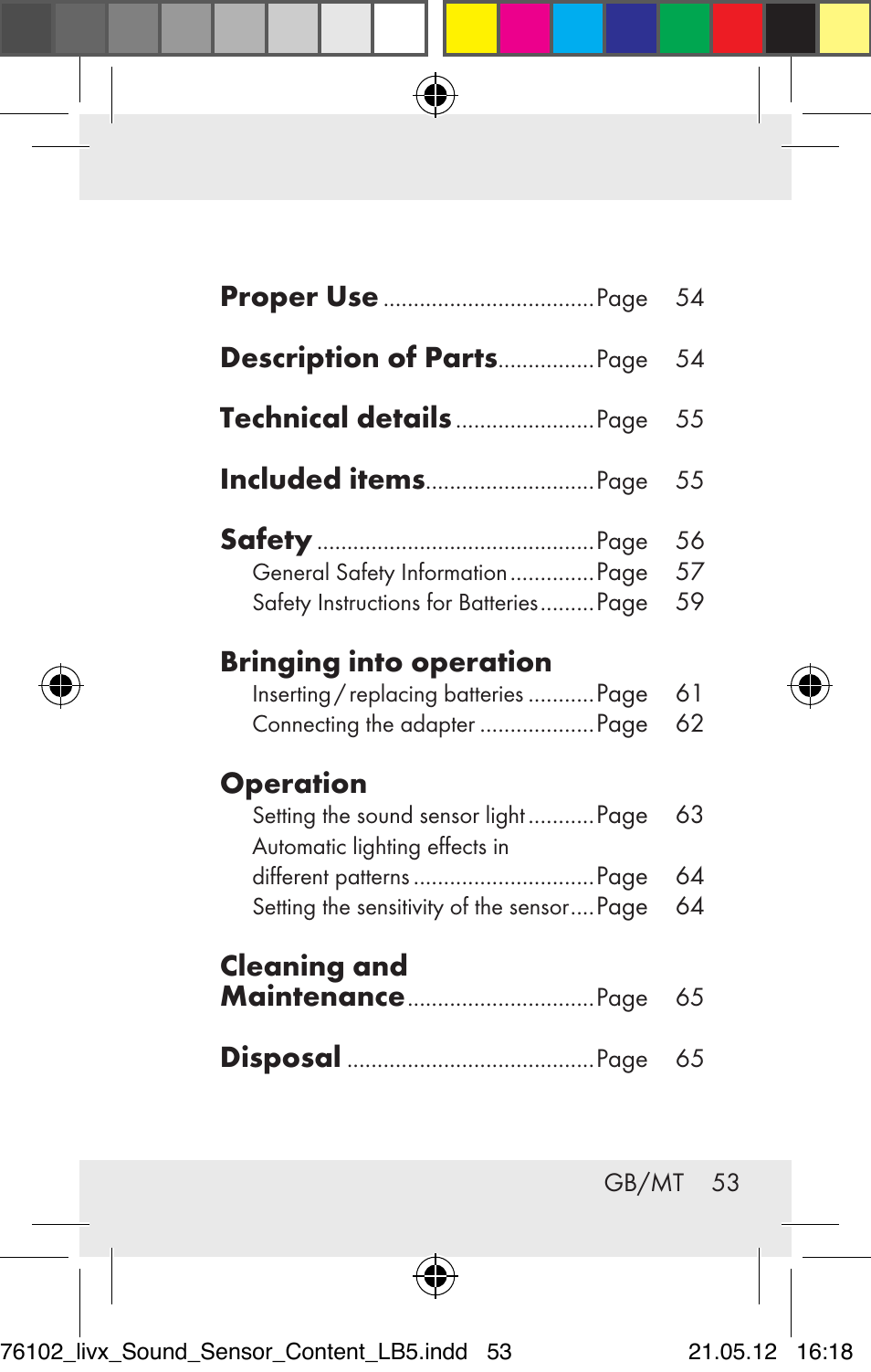 Livarno Z30425A Z30425B User Manual | Page 53 / 84