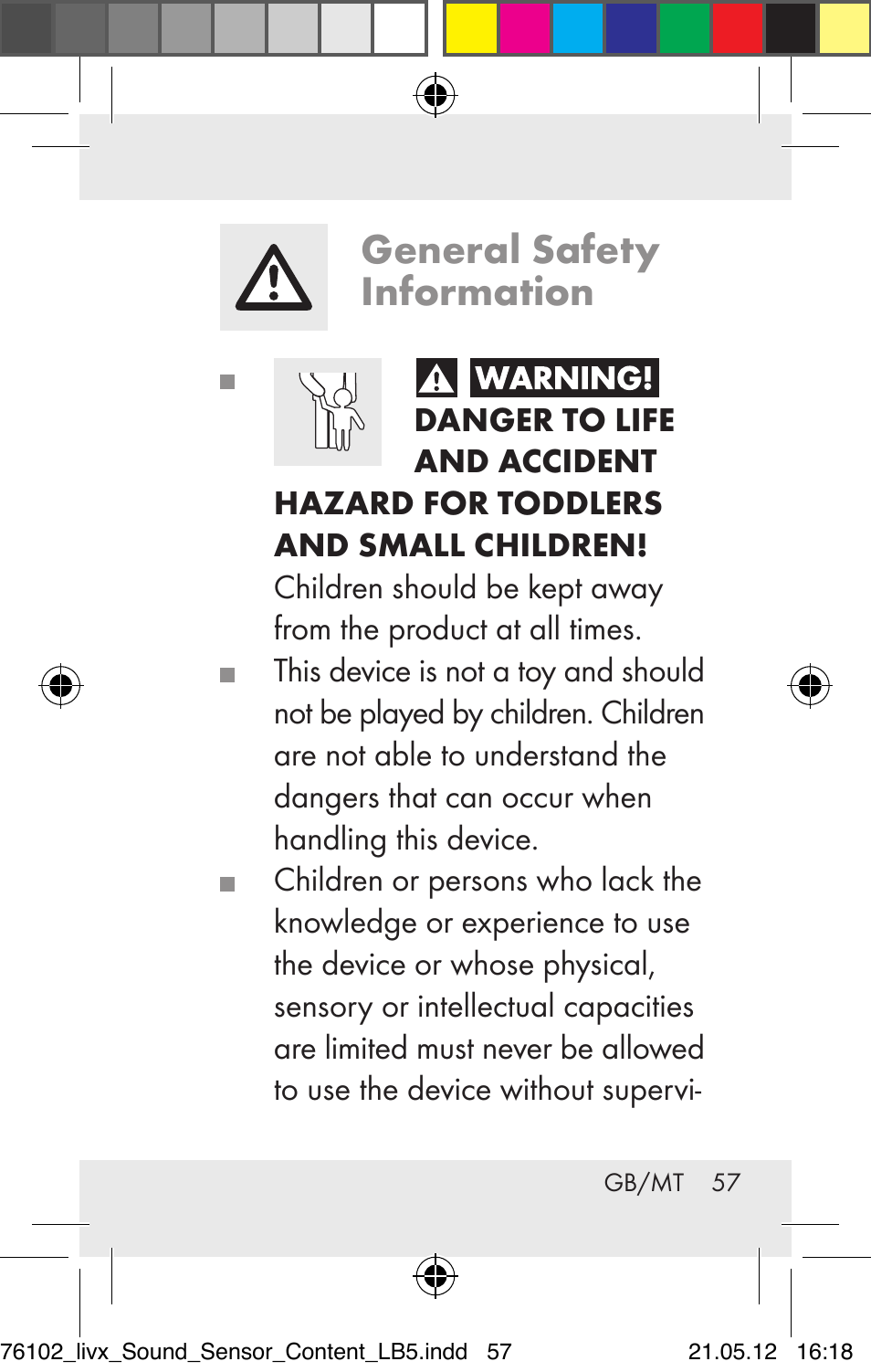 General safety information | Livarno Z30425A Z30425B User Manual | Page 57 / 84