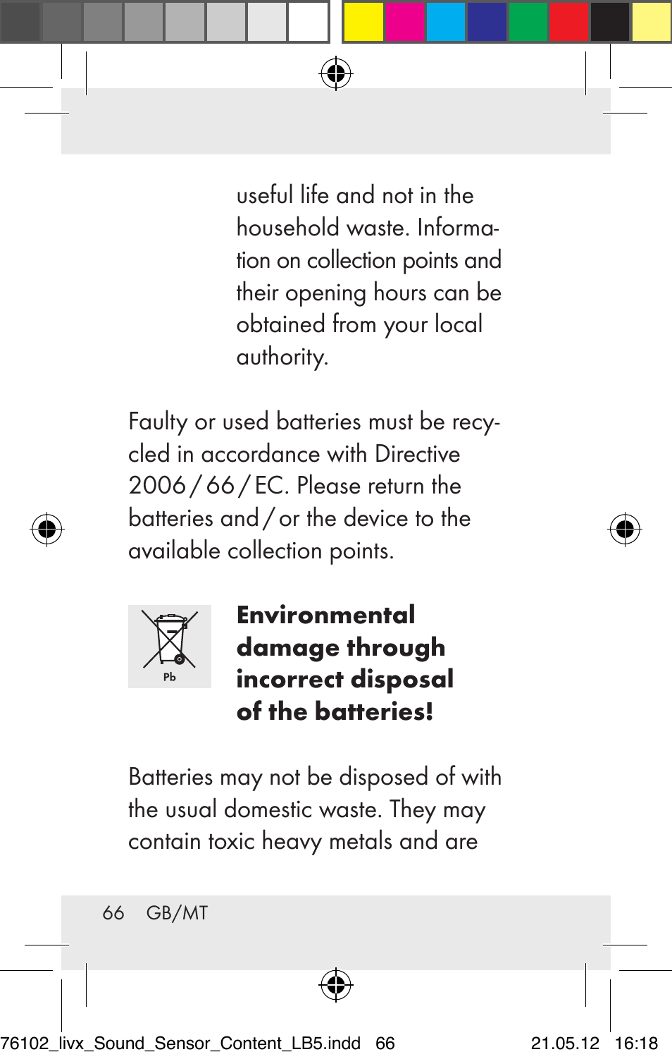 Livarno Z30425A Z30425B User Manual | Page 66 / 84