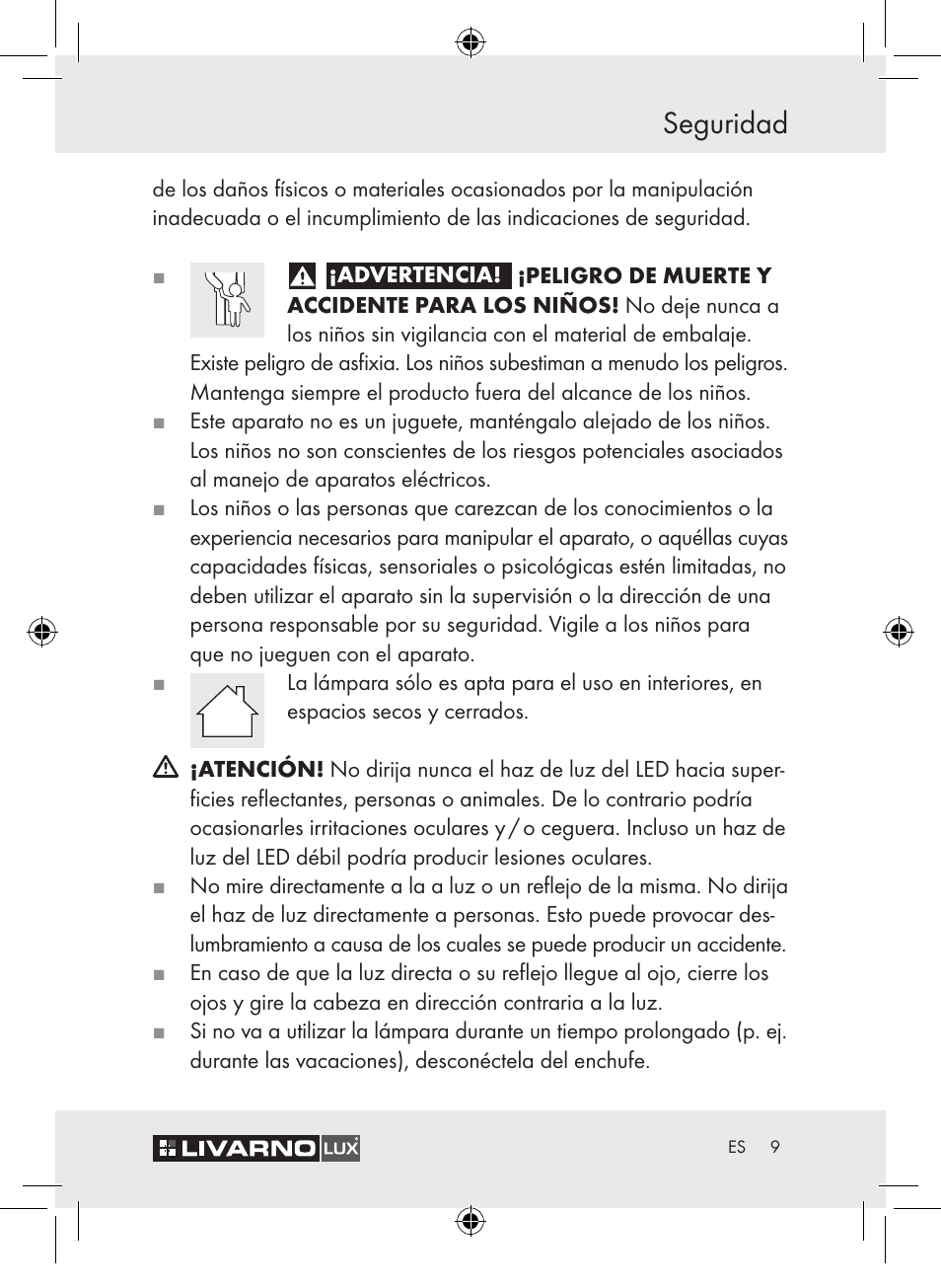 Seguridad | Livarno Z30652 User Manual | Page 11 / 42
