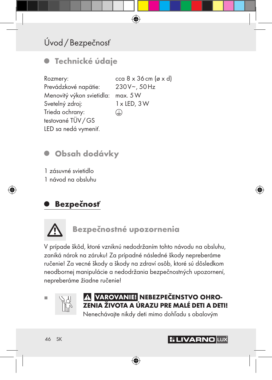 Livarno Z30652 User Manual | Page 46 / 57