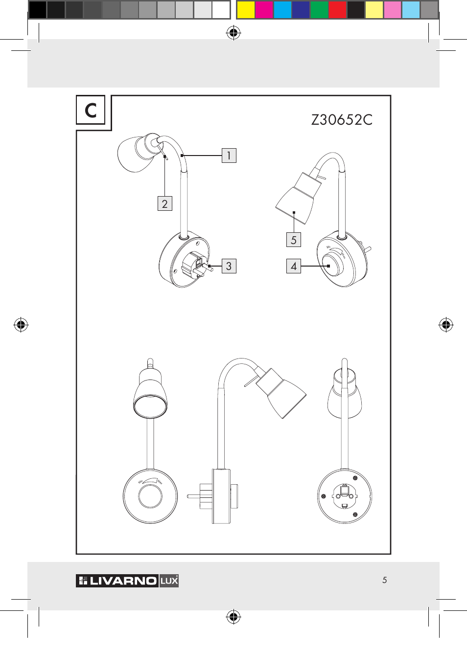 Livarno Z30652 User Manual | Page 5 / 57