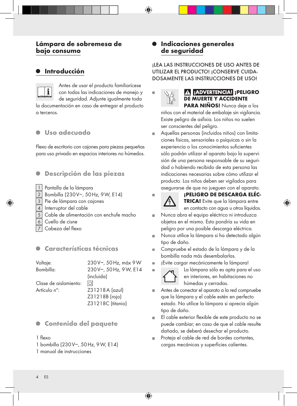 Livarno Z31218A-BS Z31218B-BS Z31218C-BS User Manual | Page 4 / 14