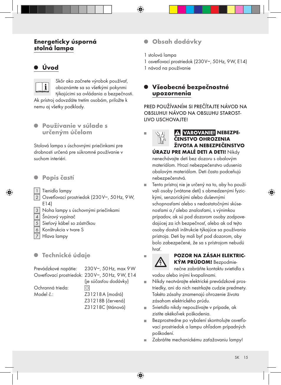 Livarno Z31218A-BS Z31218B-BS Z31218C-BS User Manual | Page 15 / 21