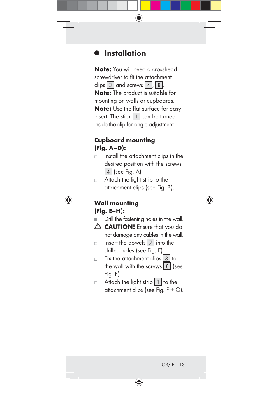 Installation | Livarno Z31282-BS User Manual | Page 13 / 16
