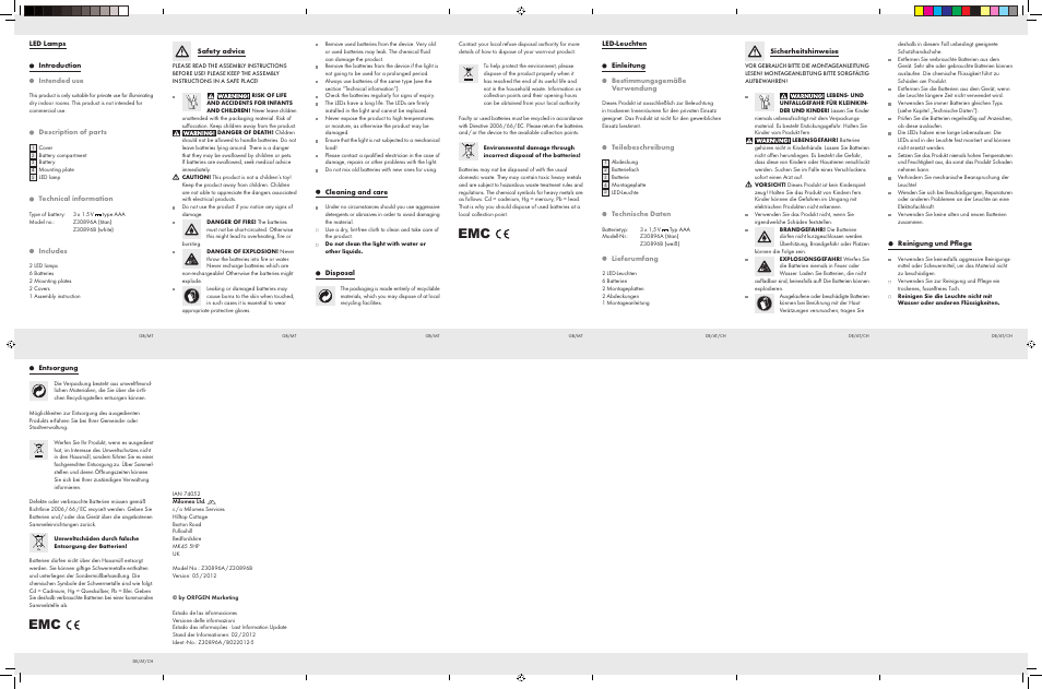 Livarno Z30896A Z30896B User Manual | Page 2 / 2