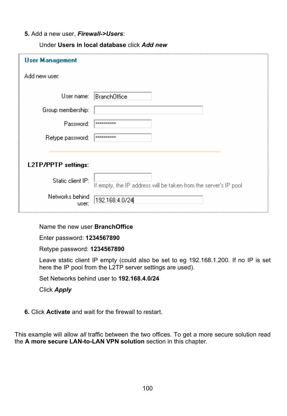 D-Link DFL-700 User Manual | Page 100 / 141