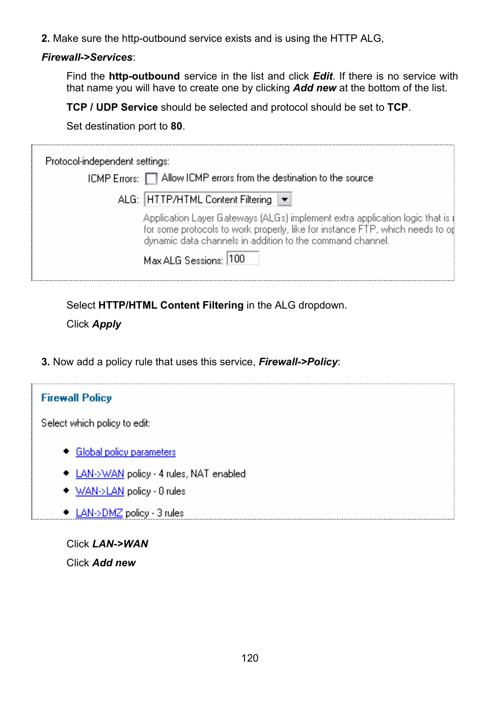 D-Link DFL-700 User Manual | Page 120 / 141