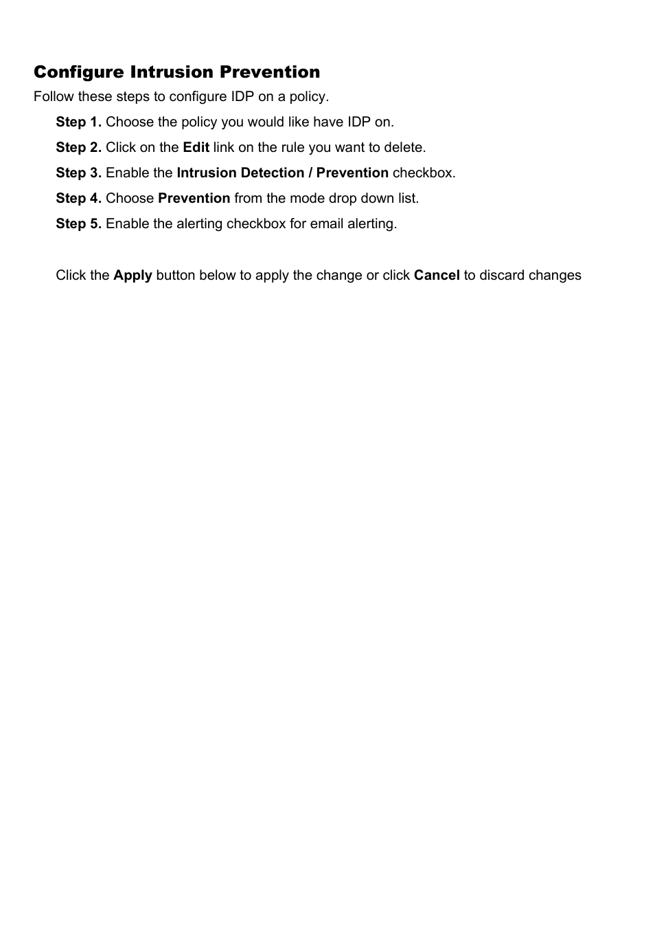 Configure intrusion prevention | D-Link DFL-700 User Manual | Page 33 / 141