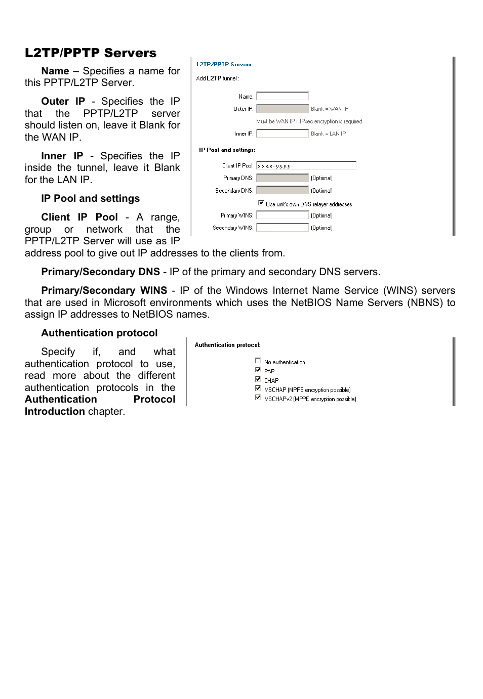L2tp/pptp servers | D-Link DFL-700 User Manual | Page 51 / 141