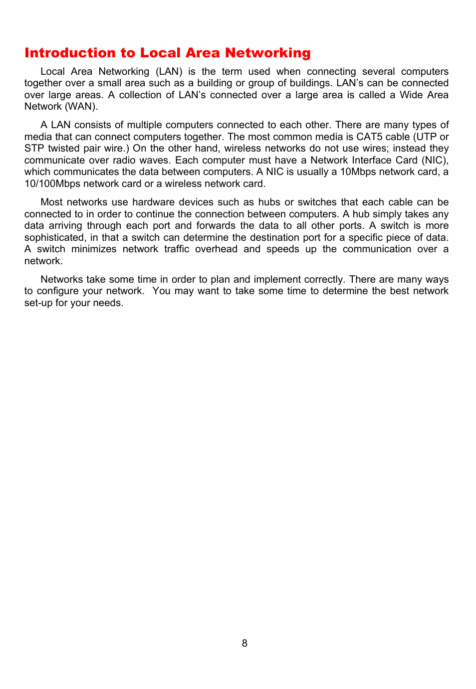 Introduction to local area networking | D-Link DFL-700 User Manual | Page 8 / 141