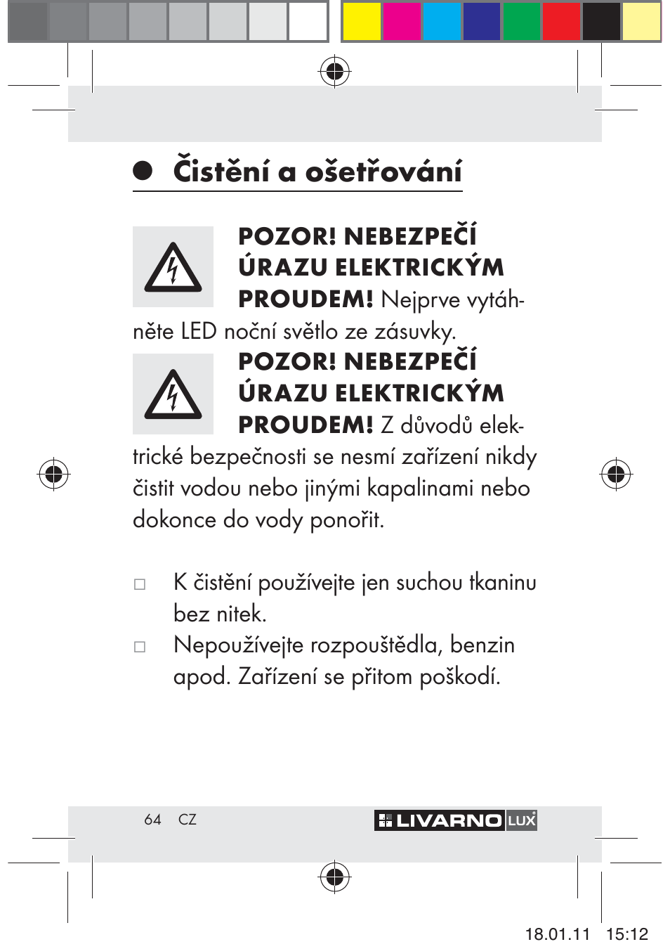 Čistění a ošetřování | Livarno Z29012A-BS User Manual | Page 66 / 93