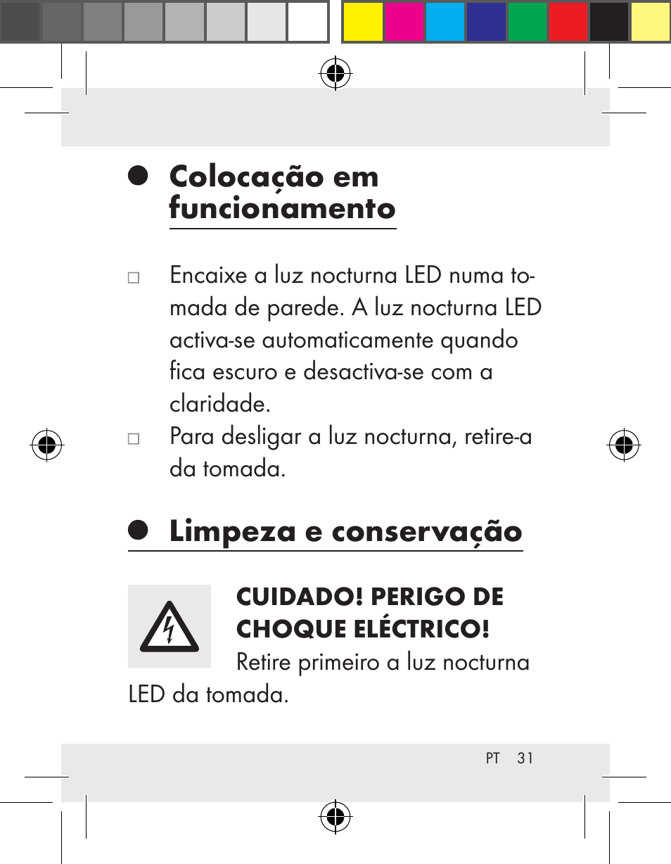 Colocação em funcionamento, Limpeza e conservação | Livarno Z31172..-BS User Manual | Page 31 / 54