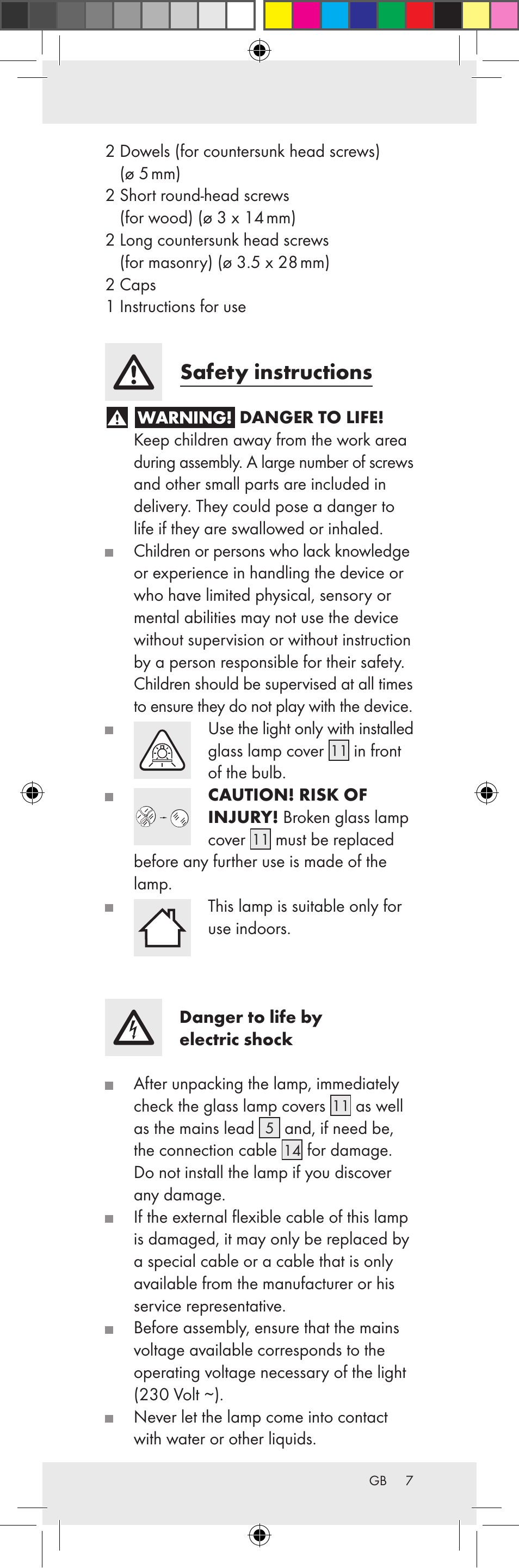 Safety instructions | Livarno Z31159A-BS Z31159B-BS User Manual | Page 7 / 62