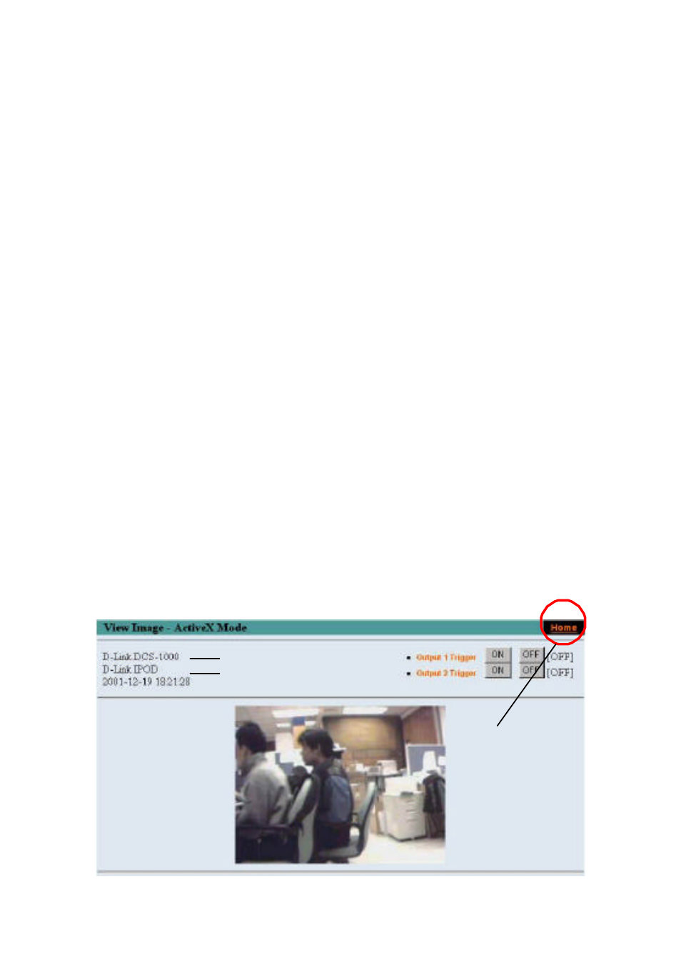 View image – activex mode | D-Link DCS-1000 User Manual | Page 28 / 83