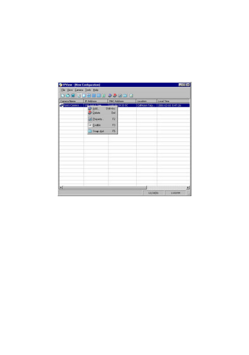 Context sensitive menu | D-Link DCS-1000 User Manual | Page 59 / 83