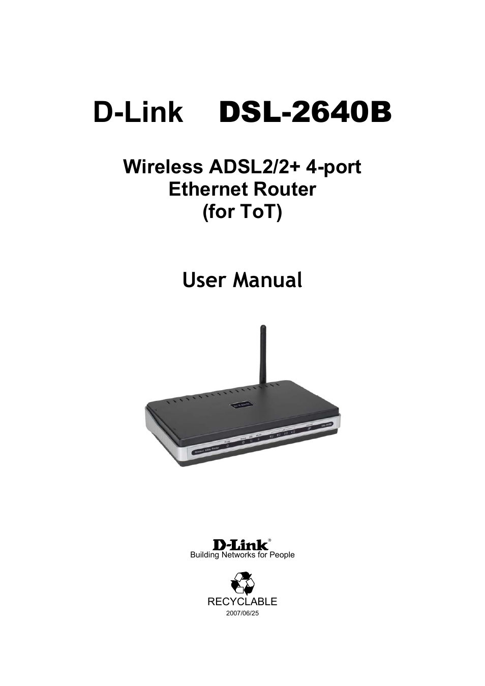 D-Link DSL-2640B User Manual | 85 pages