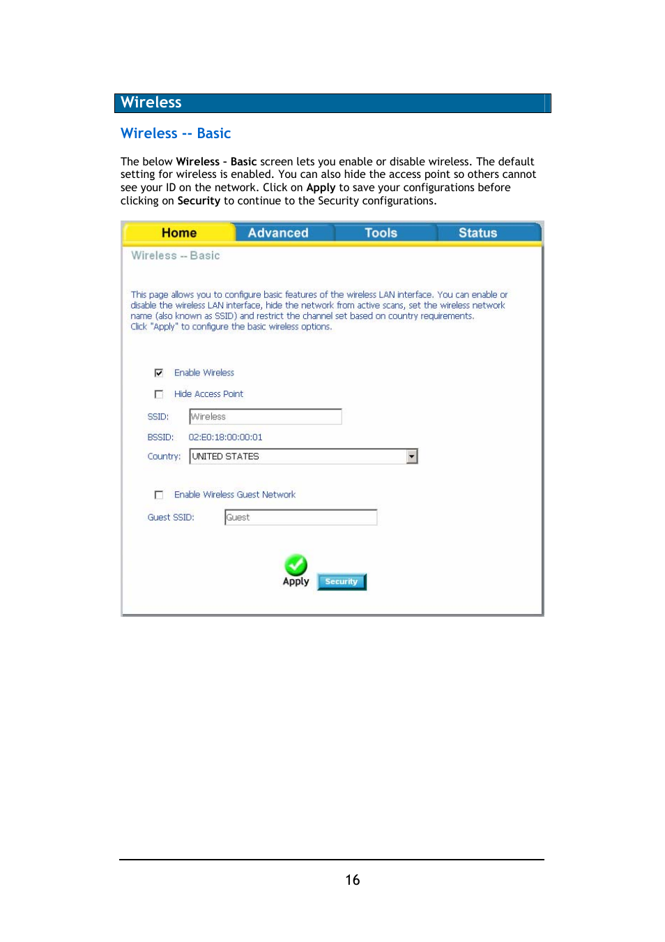 Wireless | D-Link DSL-2640B User Manual | Page 17 / 85
