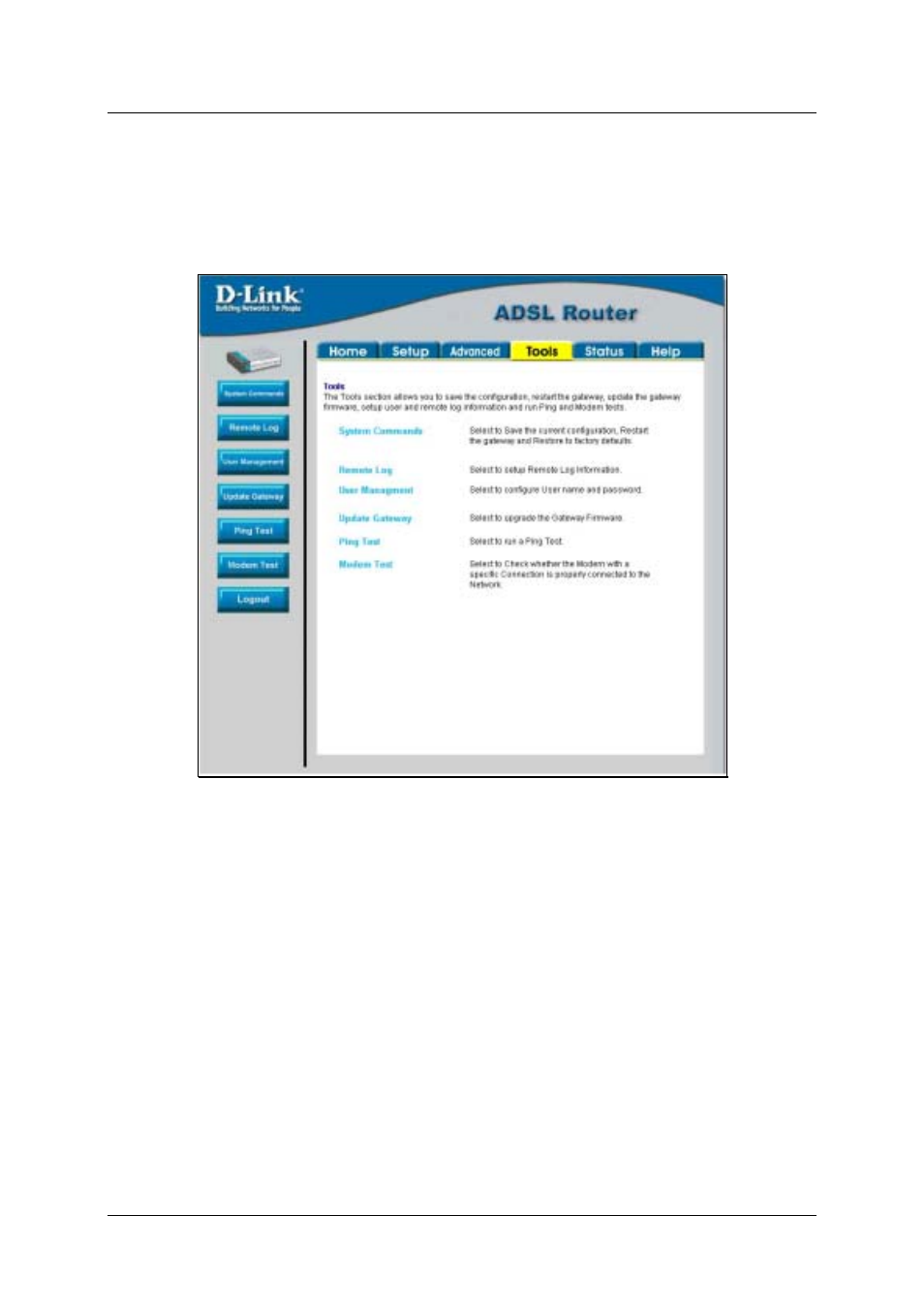 Save configuration changes | D-Link DSL-500T User Manual | Page 44 / 87