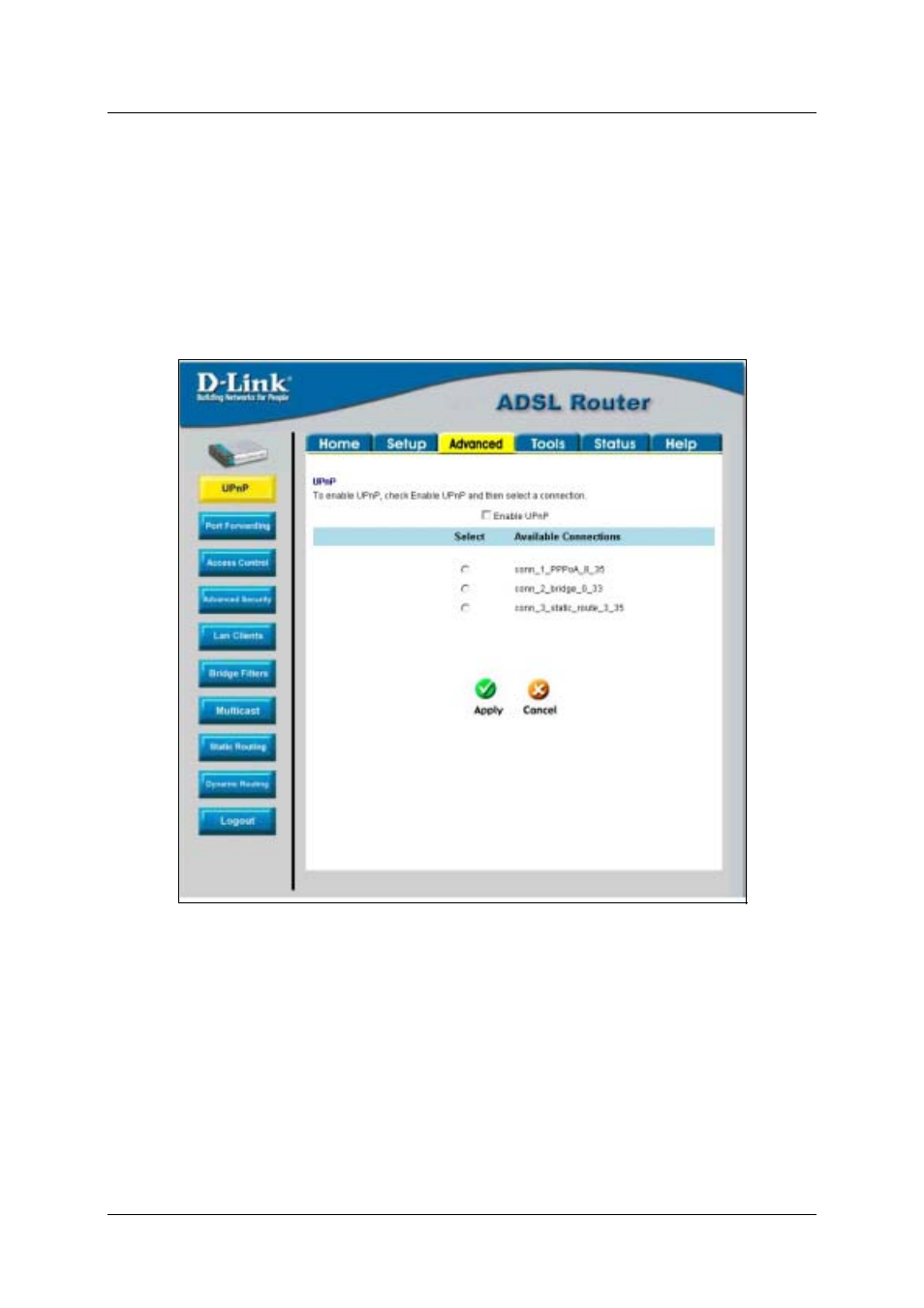 Upnp | D-Link DSL-500T User Manual | Page 47 / 87