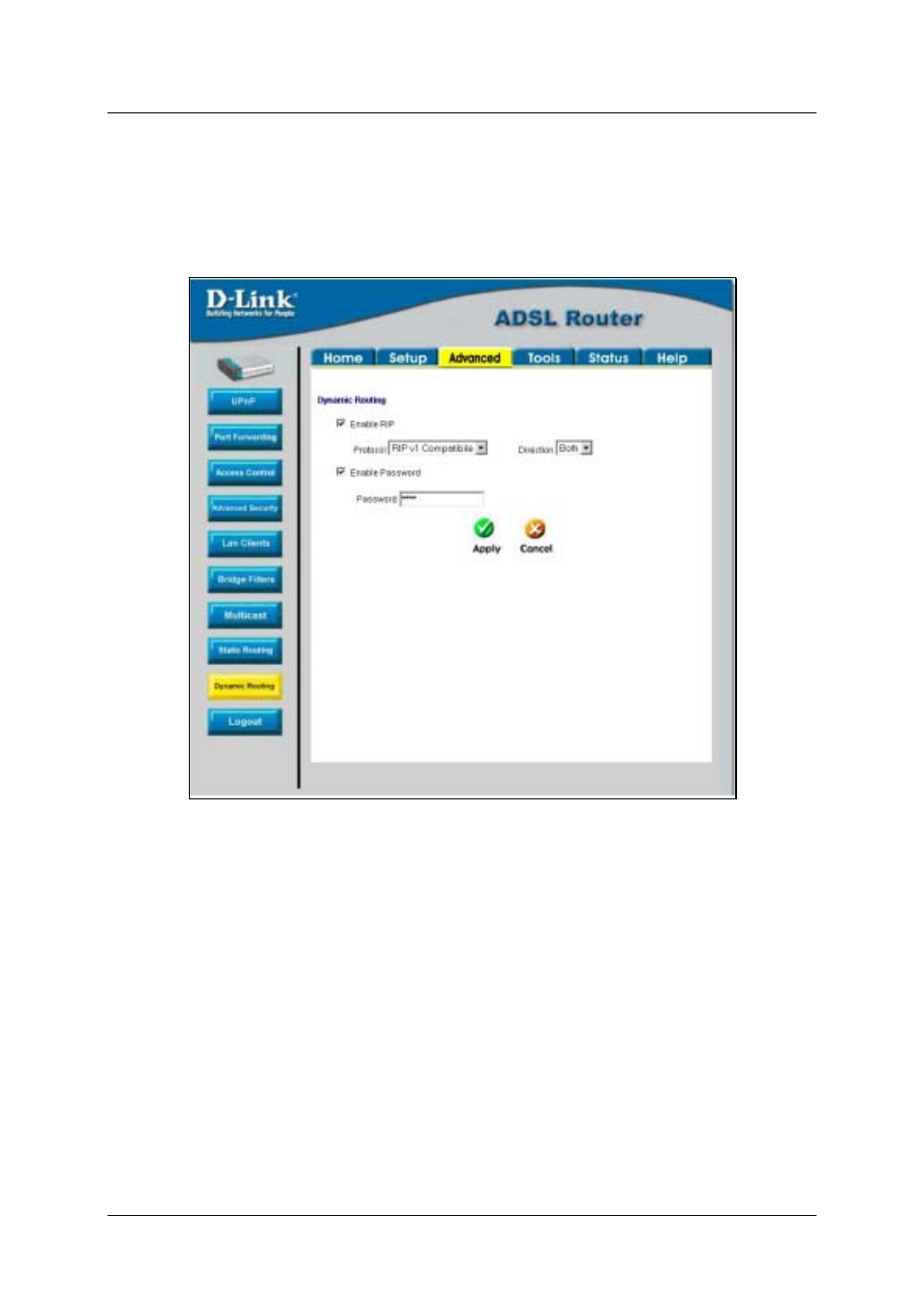 Dynamic routing | D-Link DSL-500T User Manual | Page 59 / 87
