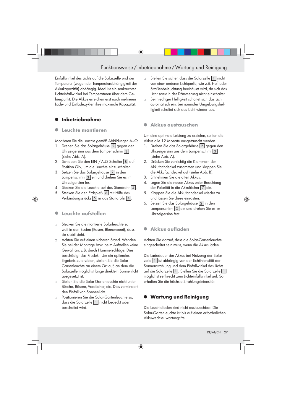 Livarno Z31094A Z31094B User Manual | Page 27 / 29