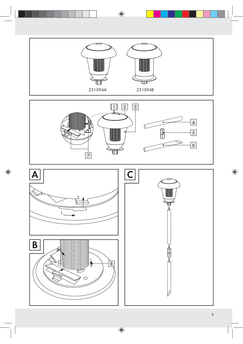 Livarno Z31094A Z31094B User Manual | Page 3 / 40