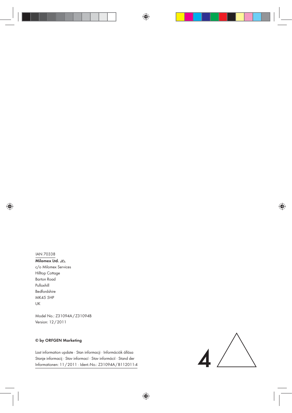 Livarno Z31094A Z31094B User Manual | Page 40 / 40