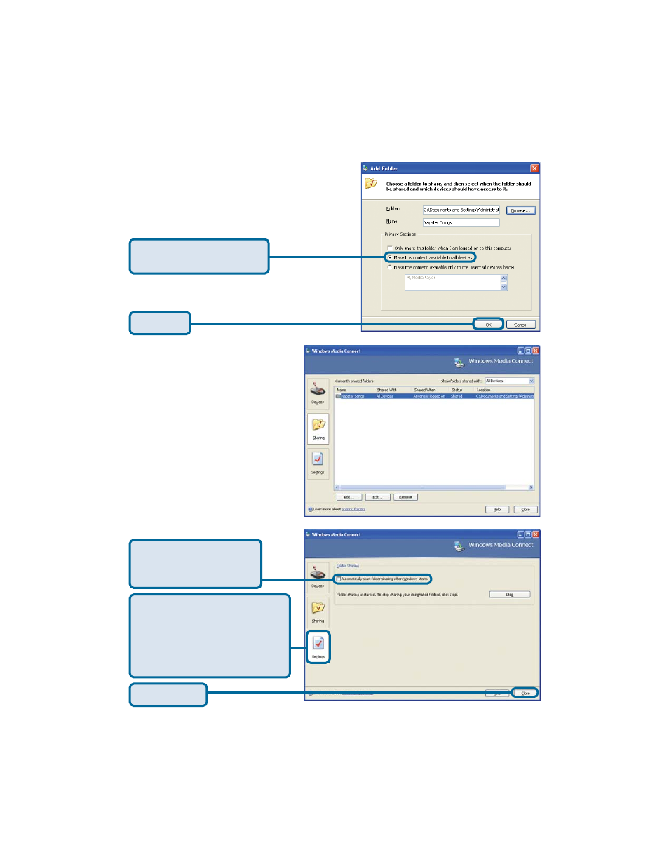 Using windows, Media connect software (continued) | D-Link DSM-320RD User Manual | Page 31 / 120