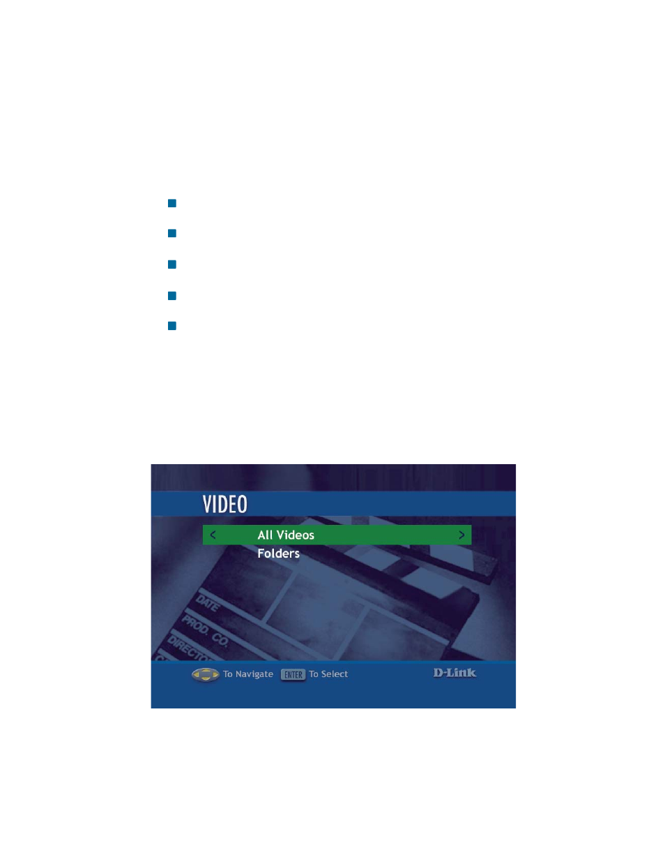 Video, Supported video formats, Viewing a video | D-Link DSM-320RD User Manual | Page 61 / 120