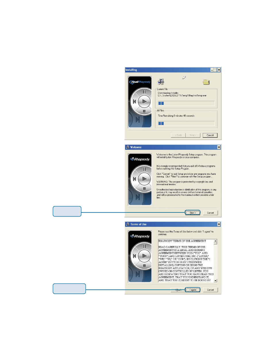 Online media (continued), For users new to rhapsody, Continued) | D-Link DSM-320RD User Manual | Page 81 / 120