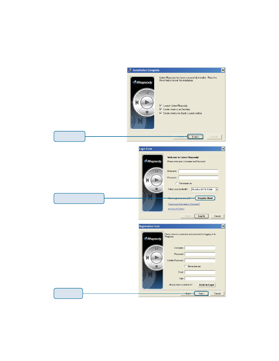 Online media (continued), For users new to rhapsody, Continued) | D-Link DSM-320RD User Manual | Page 83 / 120