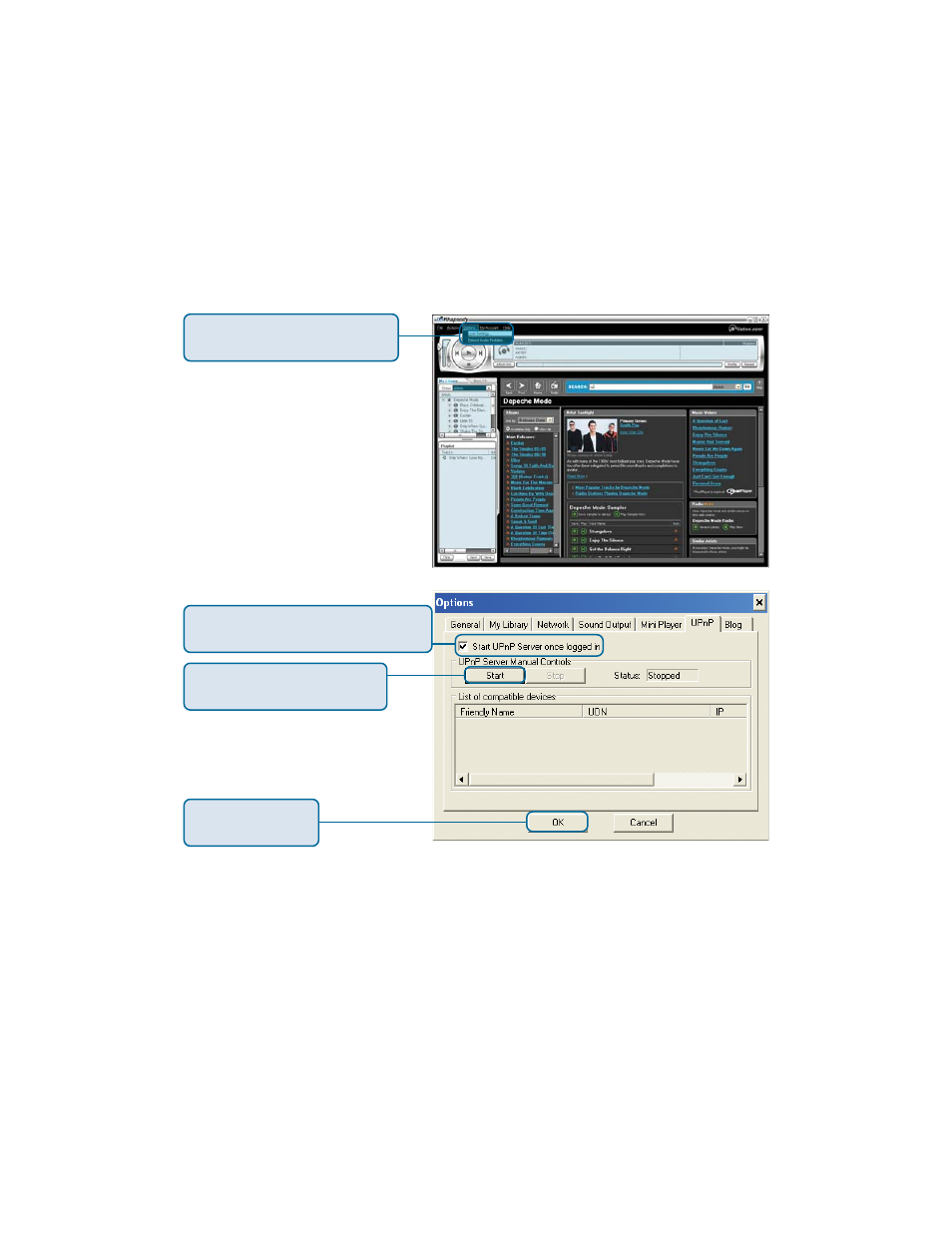Online media (continued), Configuring rhapsody, For use with the dsm-320rd | D-Link DSM-320RD User Manual | Page 86 / 120