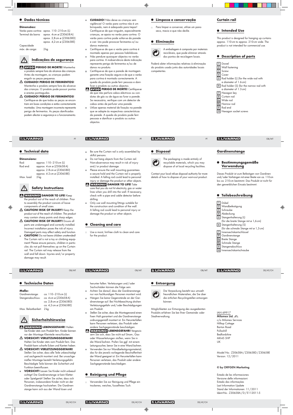 Livarno Z30658A Z30658D Z30658E User Manual | Page 2 / 2