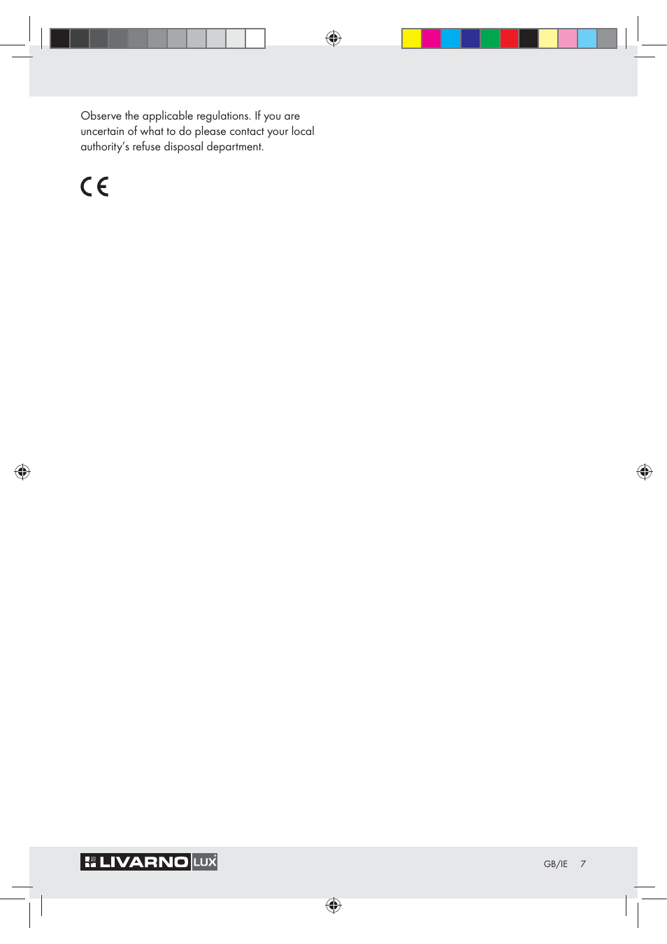 Livarno Z31050..-BS User Manual | Page 7 / 8