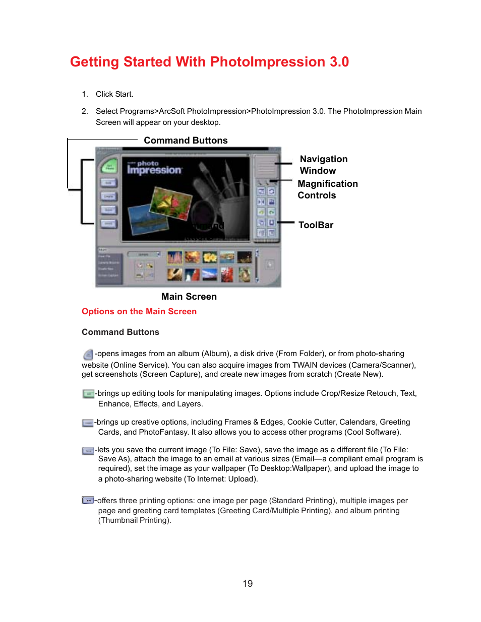 Getting started with photoimpression 3.0 | D-Link DSB-C110 User Manual | Page 19 / 30