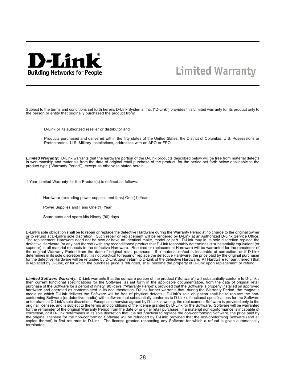 D-Link DSB-C110 User Manual | Page 28 / 30