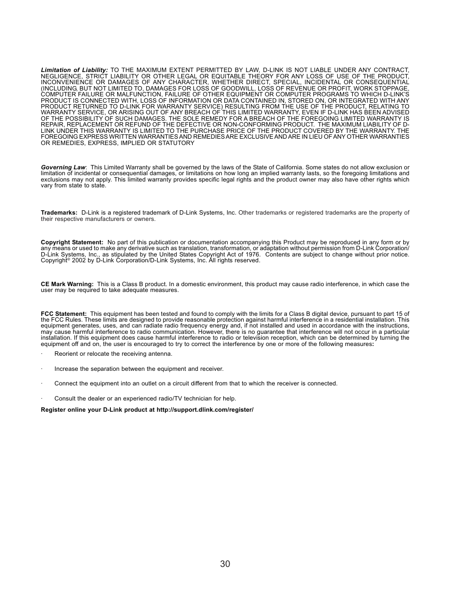 D-Link DSB-C110 User Manual | Page 30 / 30