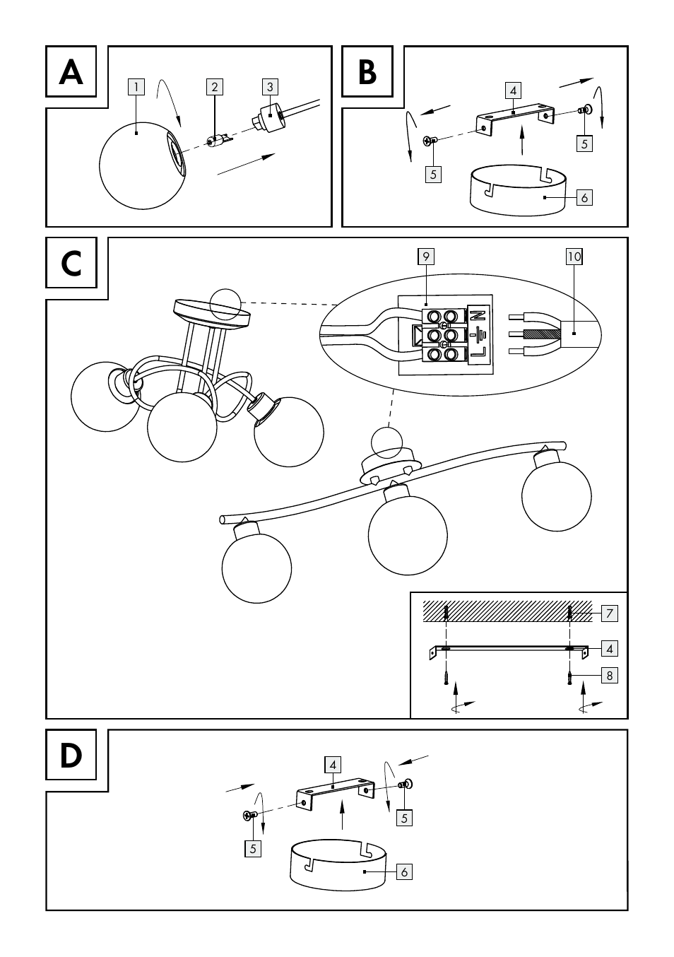 Da b c | Livarno HALOGEN CEILING LIGHT User Manual | Page 3 / 37