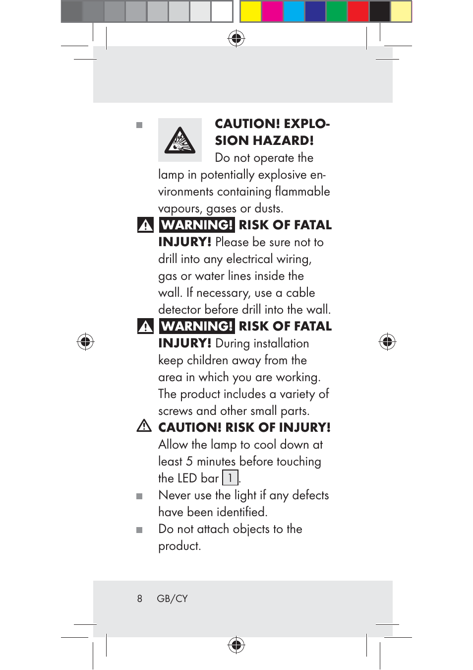 Livarno Z31206A-BS User Manual | Page 8 / 40